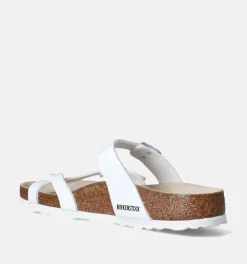 DAMES Birkenstock Teenslippers wit