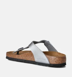 DAMES Birkenstock Teenslippers zilver