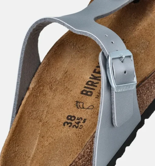 DAMES Birkenstock Teenslippers zilver