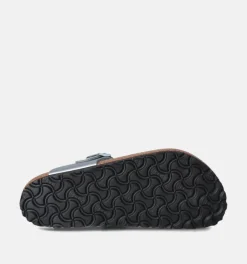 DAMES Birkenstock Teenslippers zilver