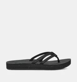 DAMES Teva Teenslippers zwart