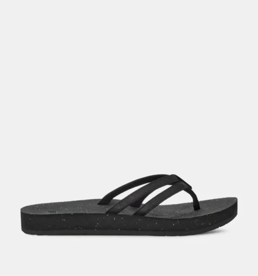 DAMES Teva Teenslippers zwart
